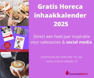 inhaakkalender horeca van ConcreetAdvies